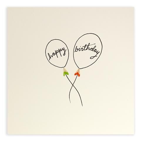英國 Pencil Shavings 生日卡/ Balloon