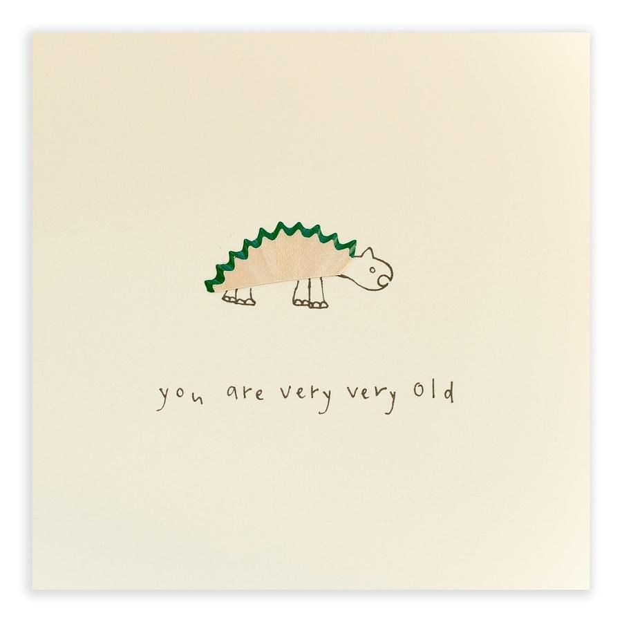 英國 Pencil Shavings 生日卡/ Dinosaur