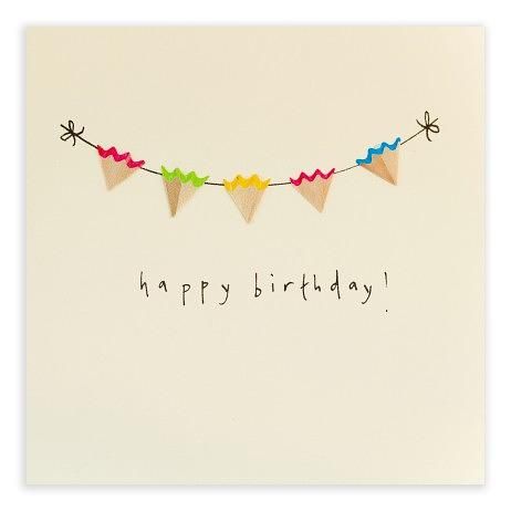 英國 Pencil Shavings 生日卡/ Bunting