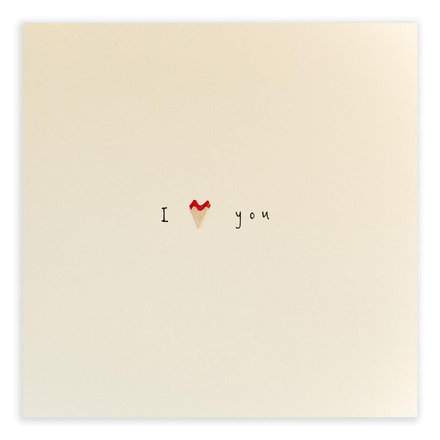 英國 Pencil Shavings 情人卡/ I Love You