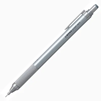 Tombow Mono Graph Zero 0.5mm自動鉛筆/ 銀