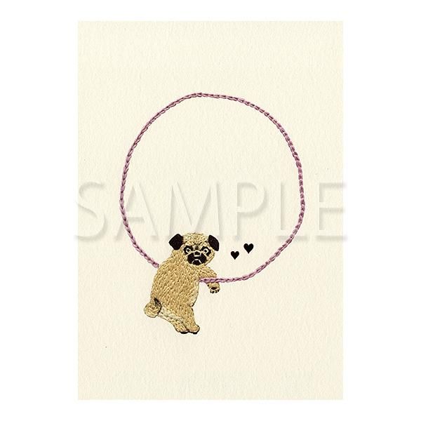 【誠品獨家】日本7 days cards 明信片/ 圓圈與狗