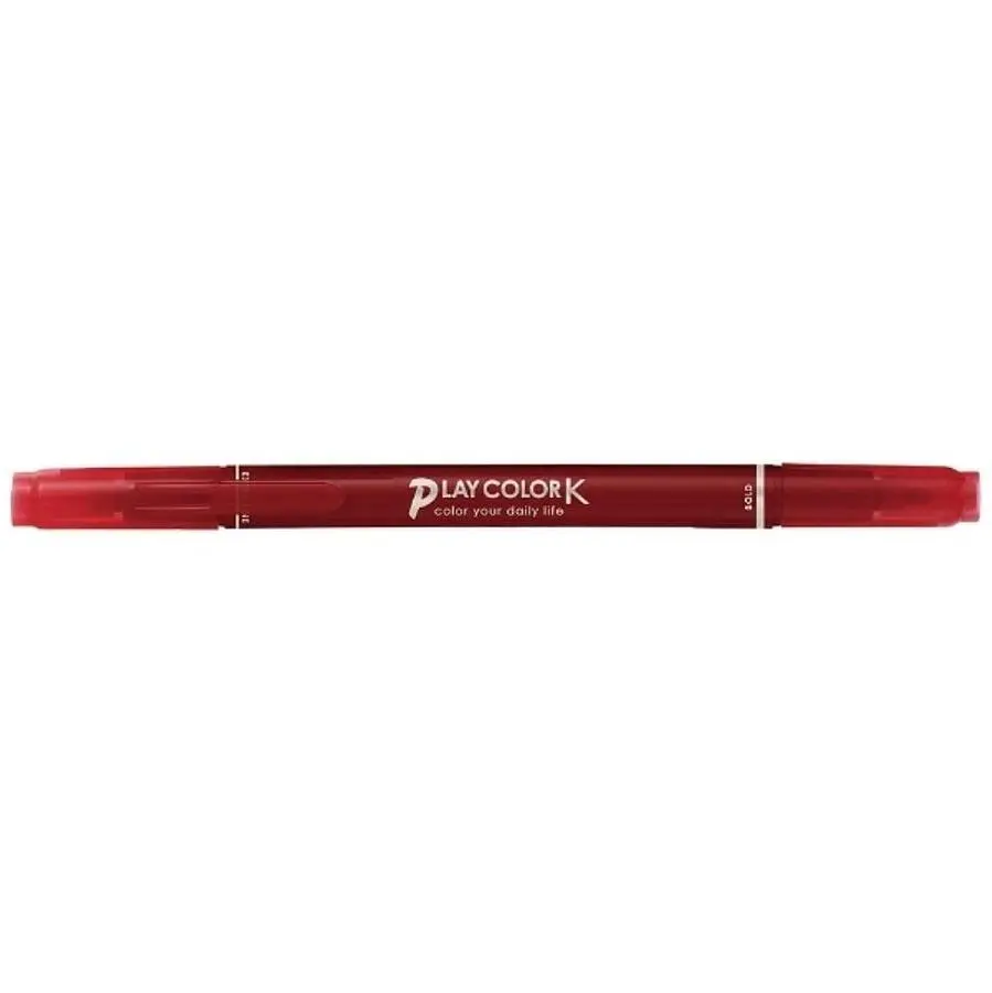 Tombow Playcolor K雙頭彩色筆/ 草莓紅
