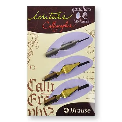 法國Brause 3入沾水筆尖組/ Nib Series for Left Handed