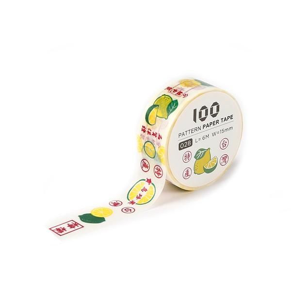 Jean 100款短米紙膠帶/ 檸檬紙箱