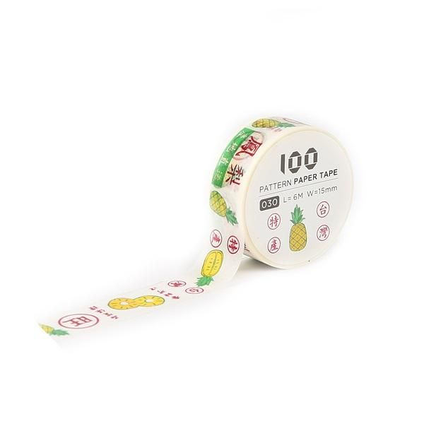 Jean 100款短米紙膠帶/ 鳳梨紙箱