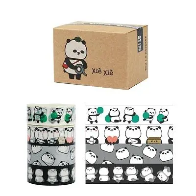 Jean熊貓紙膠帶4入組/ 郵差熊貓