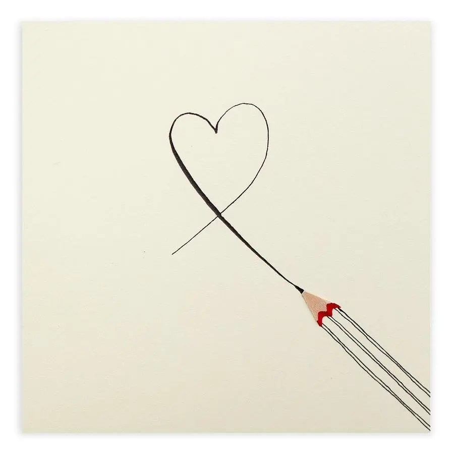 英國 Pencil Shavings 情人卡/ Valentines Pencil