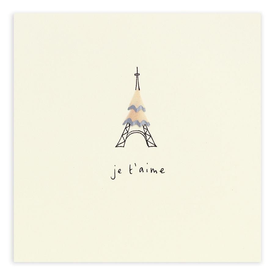 英國 Pencil Shavings 情人卡/ Valentine's Eiffel
