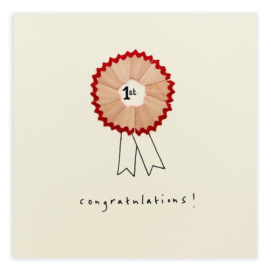 英國 Pencil Shavings 祝賀卡/ Congratulations Rosette