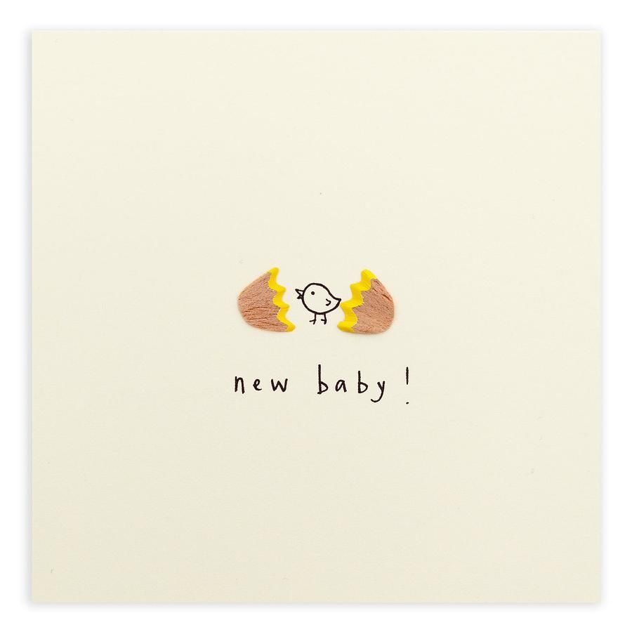 英國 Pencil Shavings 寶寶卡/ New Baby Egg