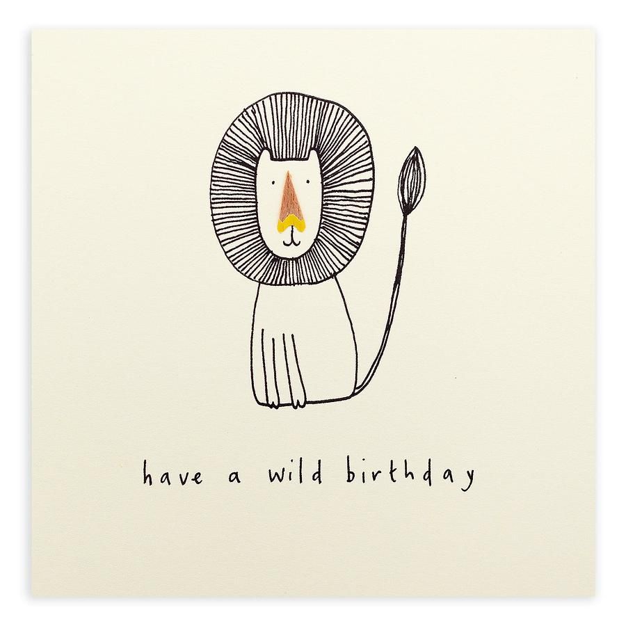 英國 Pencil Shavings 生日卡/ Birthday Lion