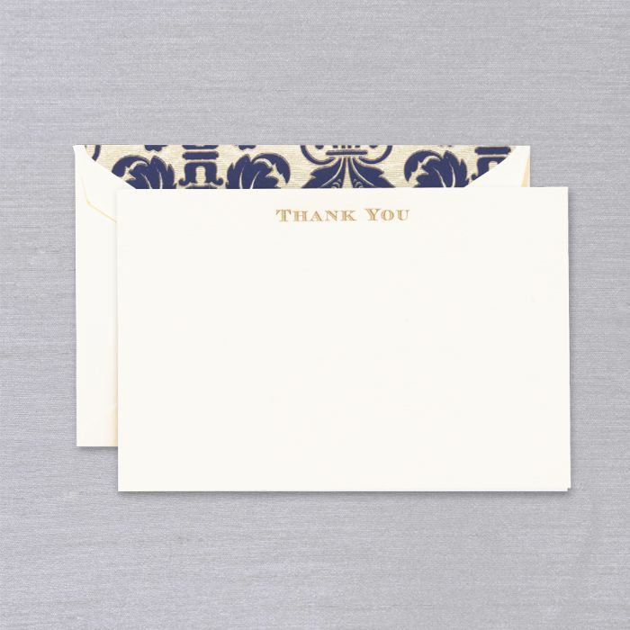 美國CRANE經典感謝卡/ Gold Regency/ 10入 Card