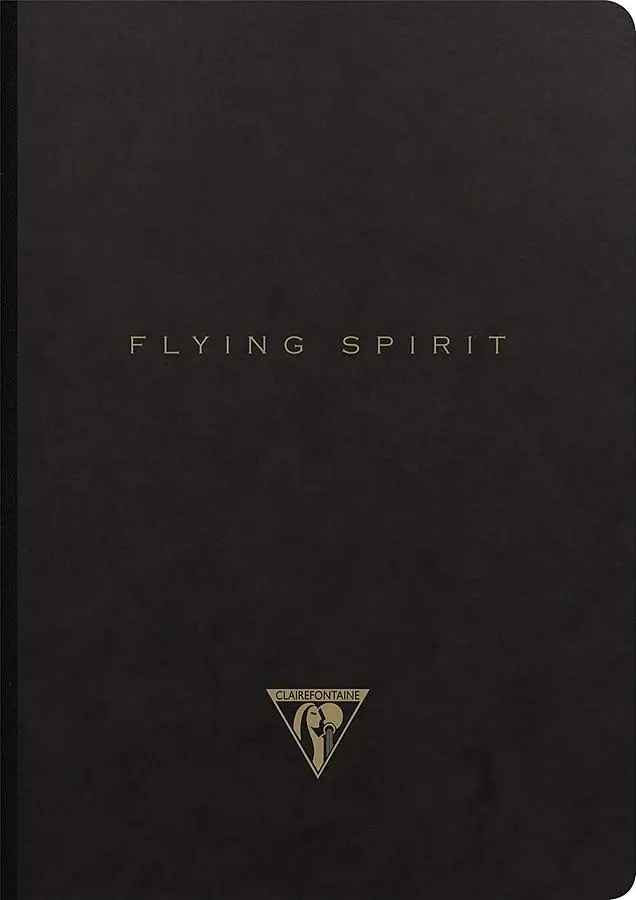 法國 Clairefontaine Flying Spirit 布面裝訂橫線筆記本/ A5/ 黑/ 隨機出貨