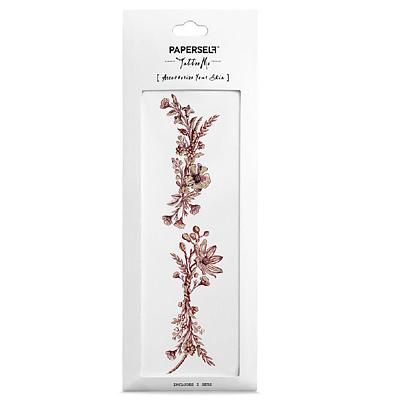 PAPERSELF刺青貼紙/ 勃根第花園Burgundy Garden/ 2入