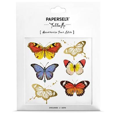 PAPERSELF刺青貼紙/ 蝴蝶Butterflies/ 2入