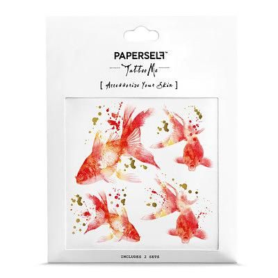 PAPERSELF刺青貼紙/ 金魚Rouge Goldfish/ 2入