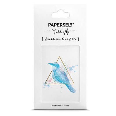 PAPERSELF刺青貼紙/ 藍鳥Blue Bird/ 2入
