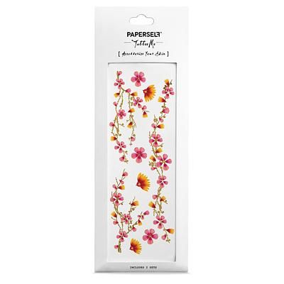 PAPERSELF刺青貼紙/ 櫻花Pink Blossoms / 2入