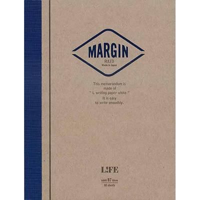 日本LiFE Margin便條紙/ semi B7/ 橫書