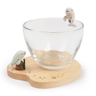 Jean杯墊/ 杯緣子組/ 白鯨