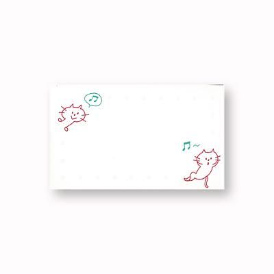 日本 PAPIER PLATZ Mizutama 迷你禮物卡/ 兩隻貓咪