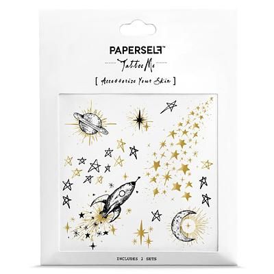 PAPERSELF刺青貼紙/ 銀河宇宙Galaxy/ 2入