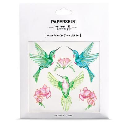 PAPERSELF刺青貼紙/ 輕靈蜂鳥Humming Birds/ 2入