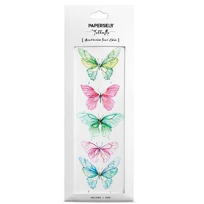 PAPERSELF刺青貼紙/ 冰晶蝴蝶Butterflies/ 2入