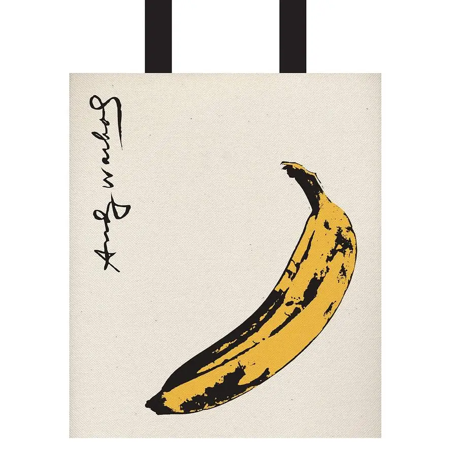 美國galison Banana 托特包/ 3個別針 Andy Warhol
