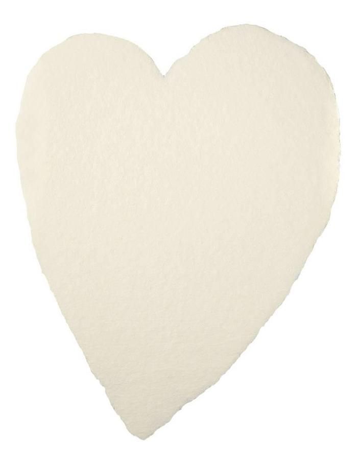 美國OBLATION毛邊卡/ Heart/ 大/ Single Shape