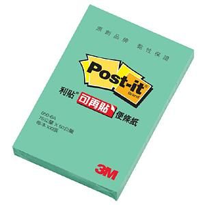 3M 3"X2"便條紙/ 湖水綠