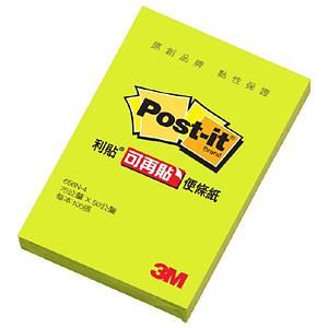 3M 3"X2"便條紙/ 螢光綠