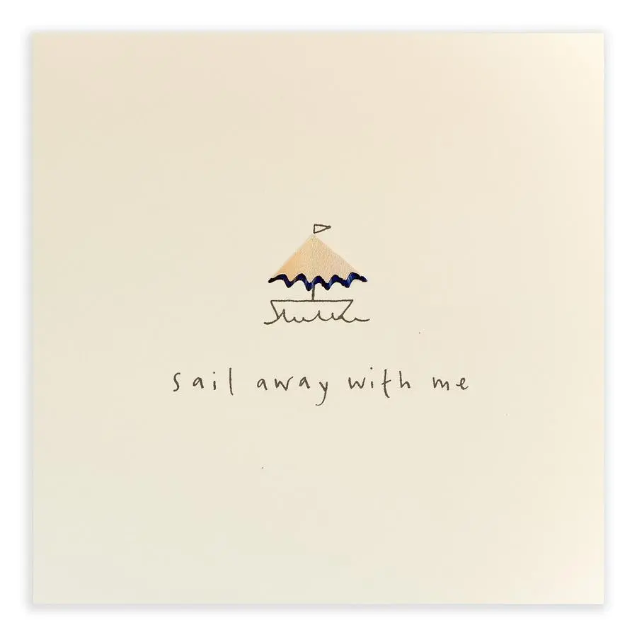 英國 Pencil Shavings 情人卡/ Sail Away with Me