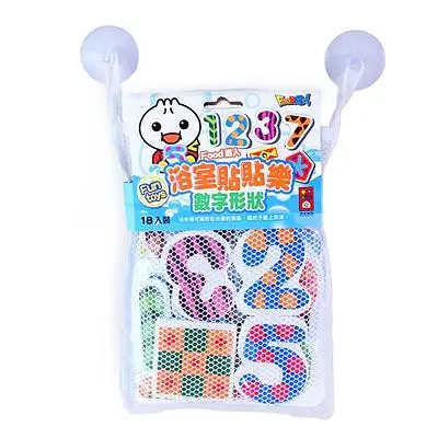 Food超人浴室貼貼樂/ 數字形狀