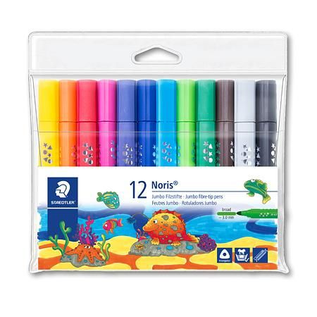 STAEDTLER NC水易洗彩色筆3MM12色組