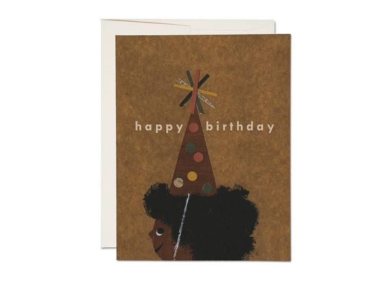 美國RED CAP生日卡/ Afro Birthday