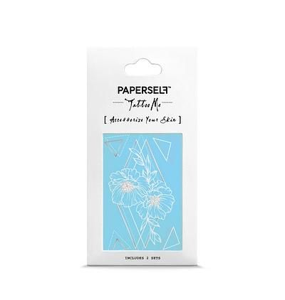 PAPERSELF刺青貼紙/ 幾何花小/ Geometric Flowers Mini/ 2入