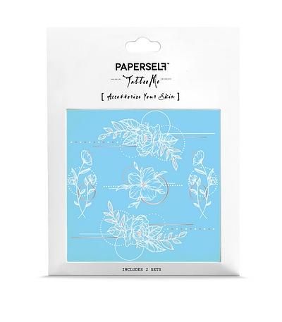 PAPERSELF刺青貼紙/ 幾何花Geometric Flowers/ 2入