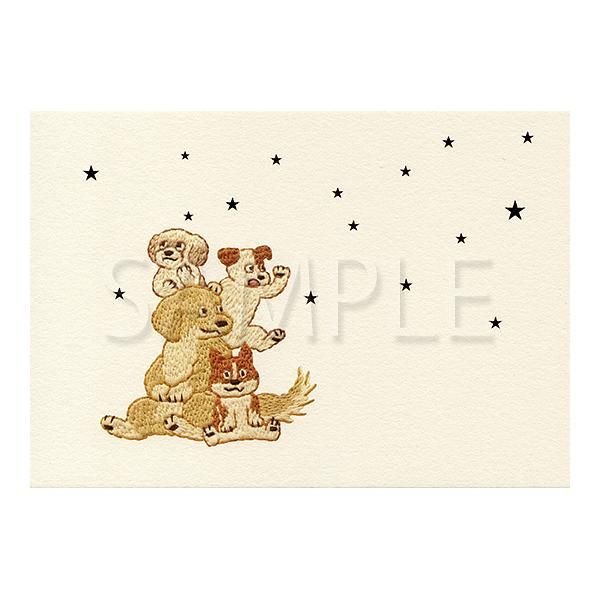 【誠品獨家】日本7 days cards 新年明信片/ 狗 與 星星