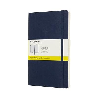 MOLESKINE經典軟皮筆記本/ L型/ 方格/ 寶藍色