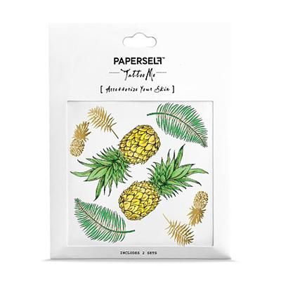 PAPERSELF刺青貼紙/ 鳳梨Pineapple/ 2入