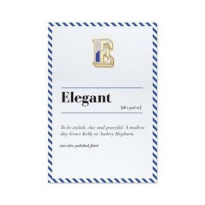 PAPERSELF琺瑯徽章卡/ E/ Elegant