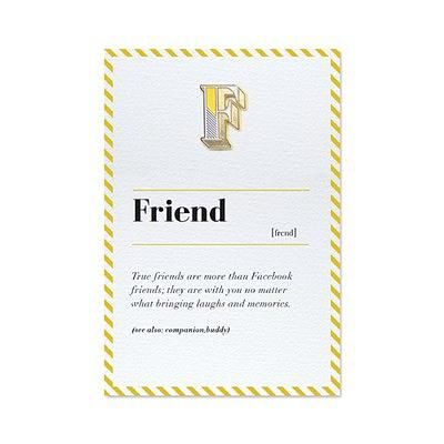 PAPERSELF琺瑯徽章卡/ F/ Friend