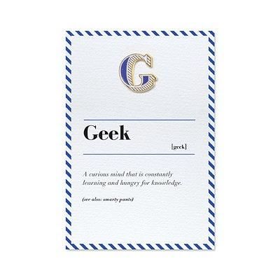 PAPERSELF琺瑯徽章卡/ G/ Geek