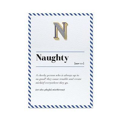 PAPERSELF琺瑯徽章卡/ N/ Naughty