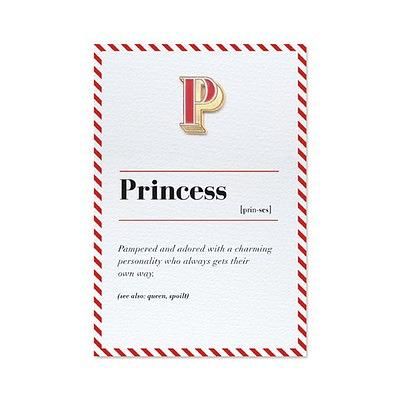 PAPERSELF琺瑯徽章卡/ P/ Princess