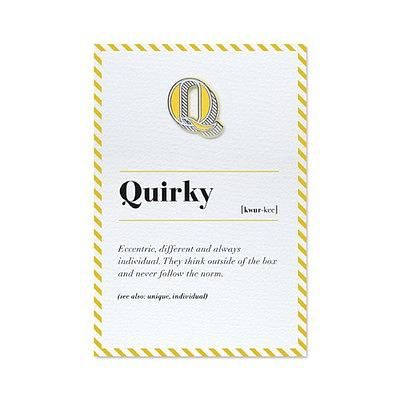 PAPERSELF琺瑯徽章卡/ Q/ Quirky