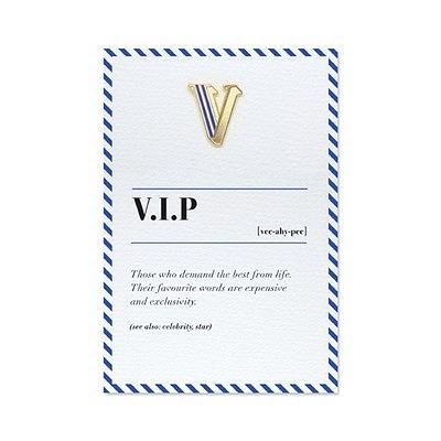 PAPERSELF琺瑯徽章卡/ V/ V.I.P