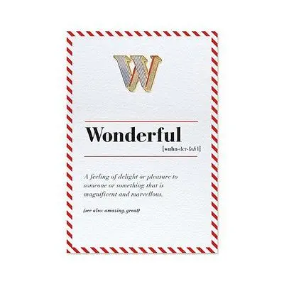PAPERSELF琺瑯徽章卡/ W/ Wonderful
